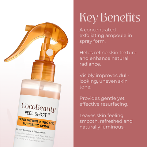 Body Peel Spray - Kojic + Turmeric